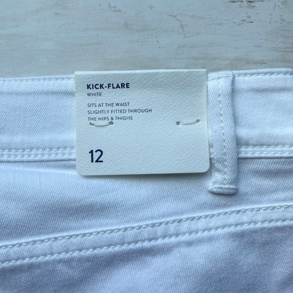 J. Jill Kick Flare Raw Hem Cropped Jeans - Picture 8 of 10